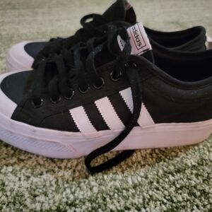 Adidas Black and White Sneakers